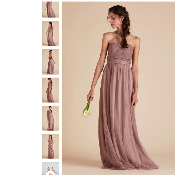 Birdy Grey | Christina Convertible Tulle Dress in Sandy Mauve - Picture 9 of 16